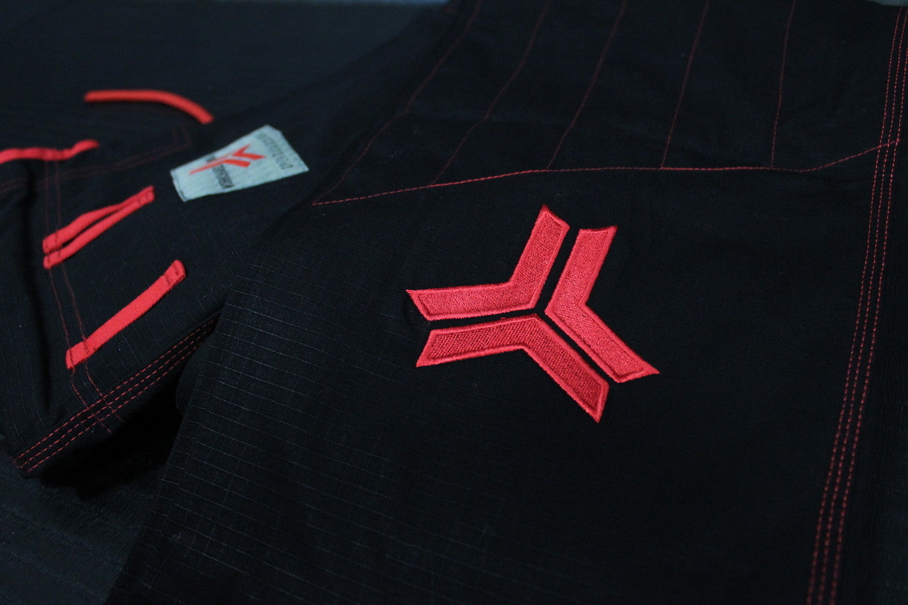 Open Guard Apparel Champion Gi in Black with red accents Available at www.openguardapparel.com
Enjoy premium bjj gear for the family.