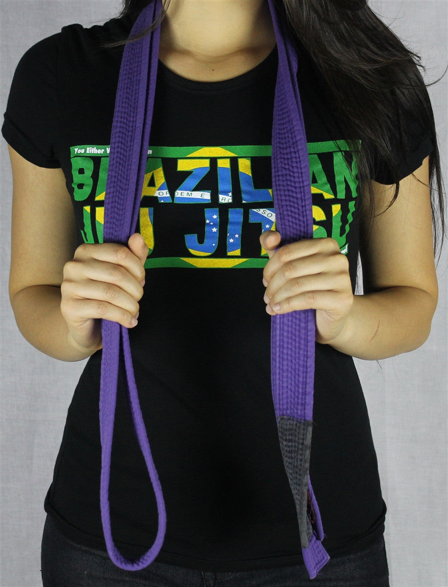 Open Guard Apparel Brazilian Flag T-Shirt for women. specifically built for women.