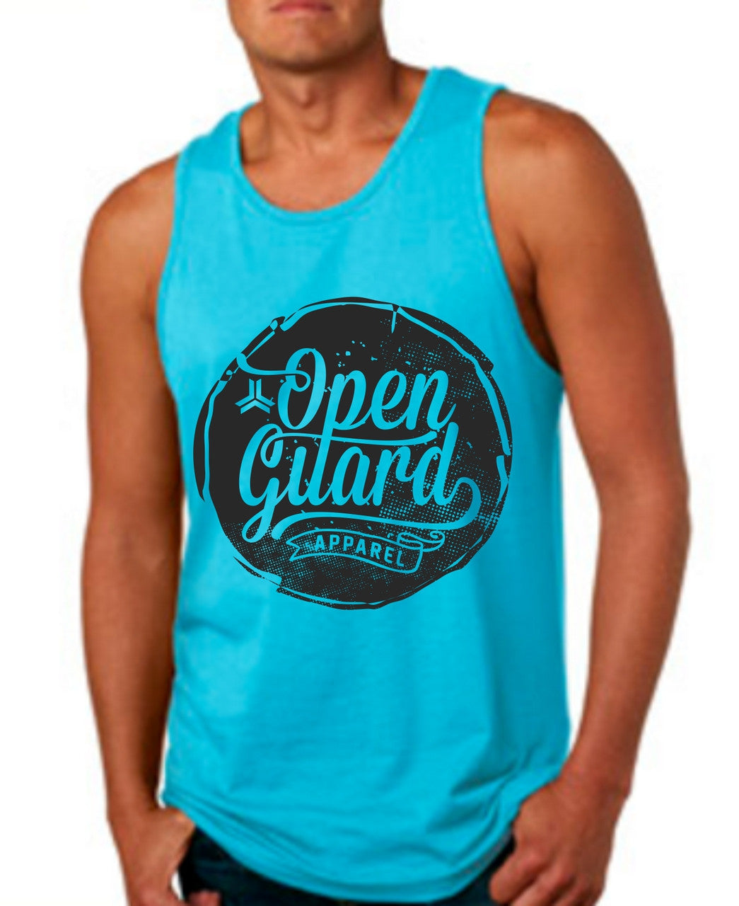 Open Guard Apparel Circle Flow Tank in White and Black Ink. Available at www.openguardapparel.com