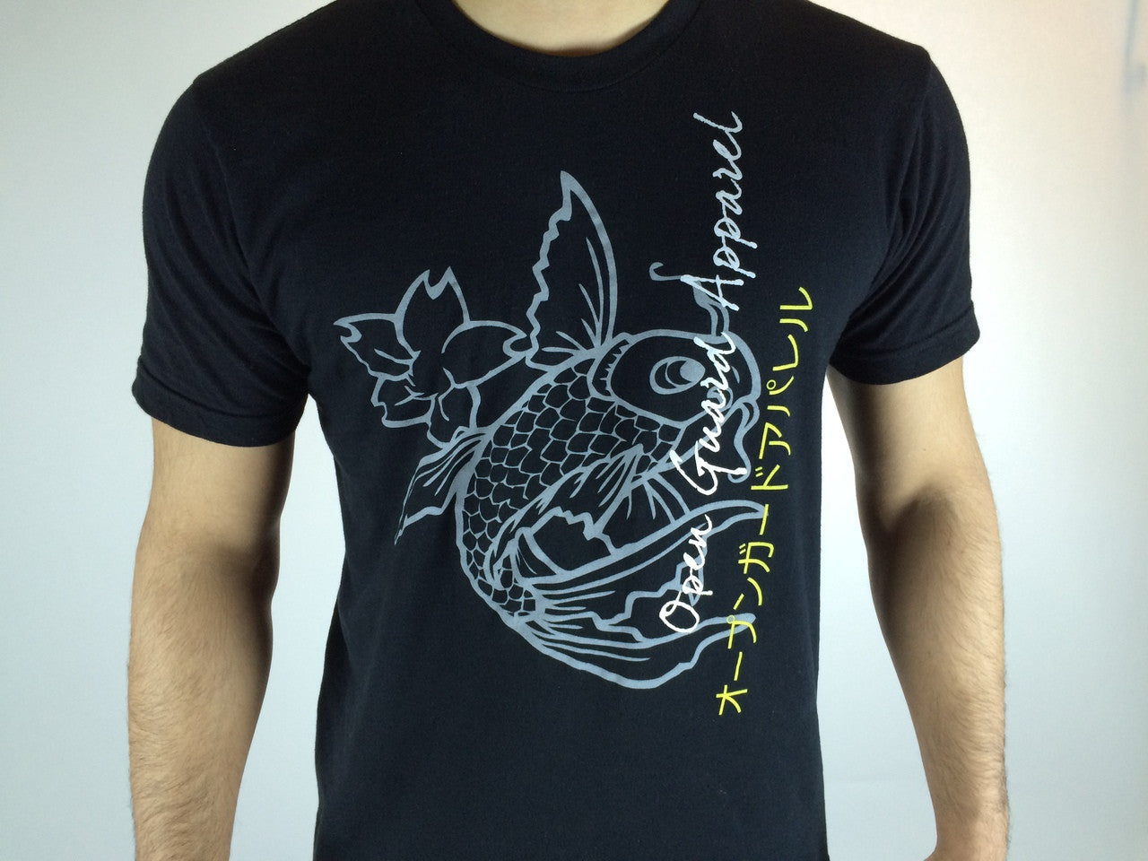 Calm Koi T-Shirt from Open Guard Apparel.  Japanese inspired BJJ T-Shirt