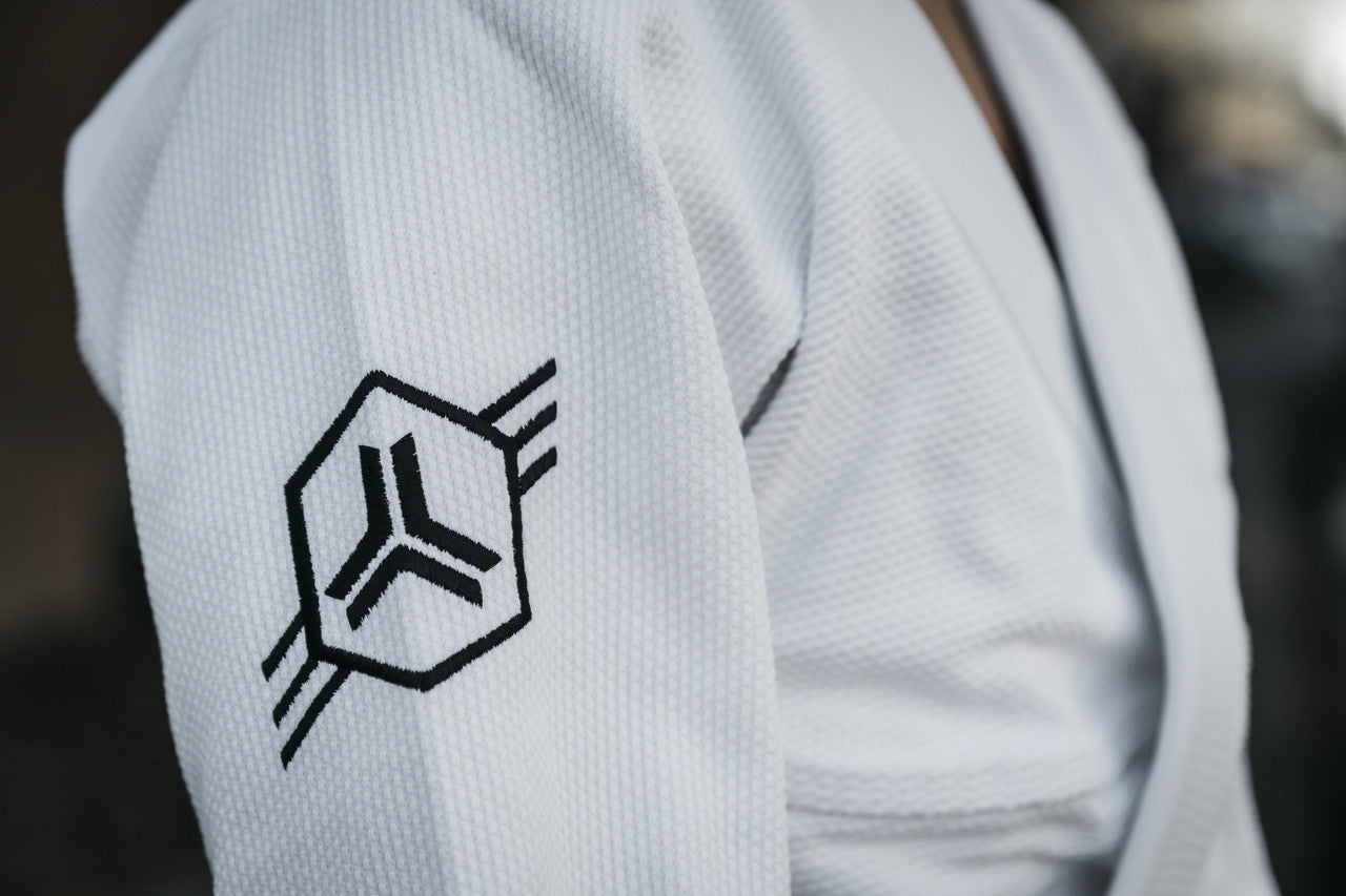 Open Guard Apparel White Hex Gi available at www.openguardapparel.com