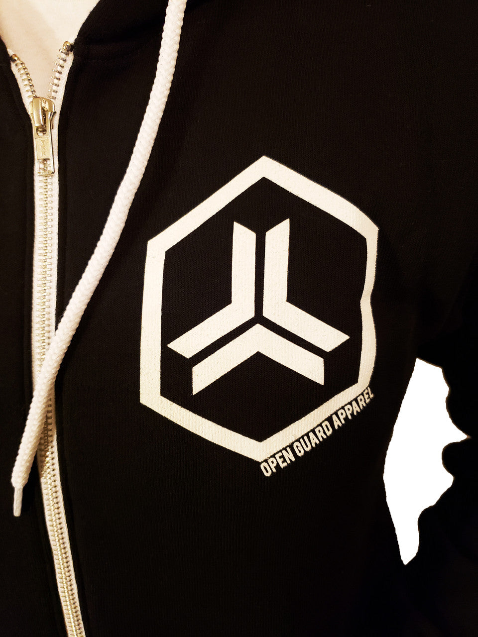 Open Guard Apparel Hex Zip Up Hoodie (Black) Now available at www.openguardapparel.com

Very clean design for your Jiu-Jitsu Junkie