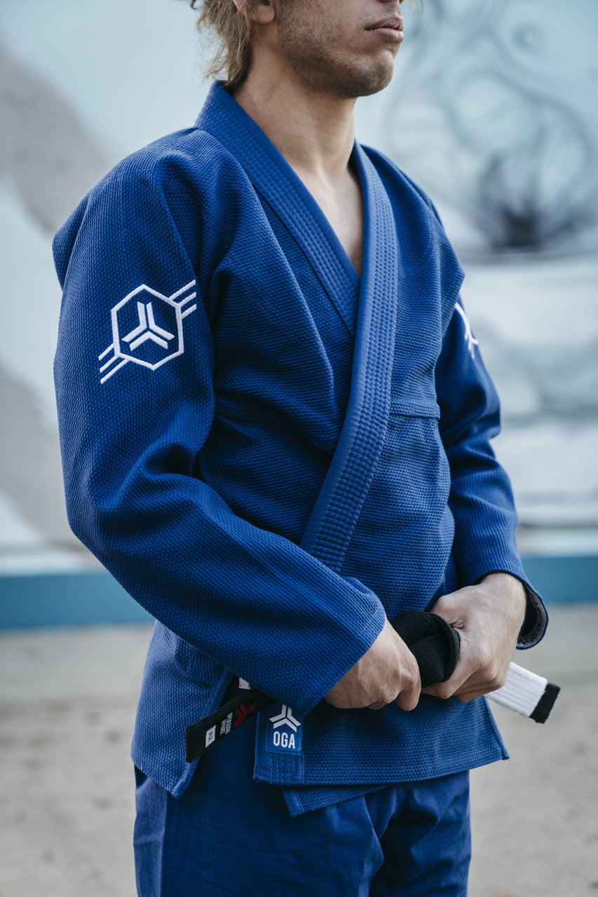 Pedro Silva in our Hex Classic Gi in Blue.   Now available at www.openguardapparel.com

Join our our team