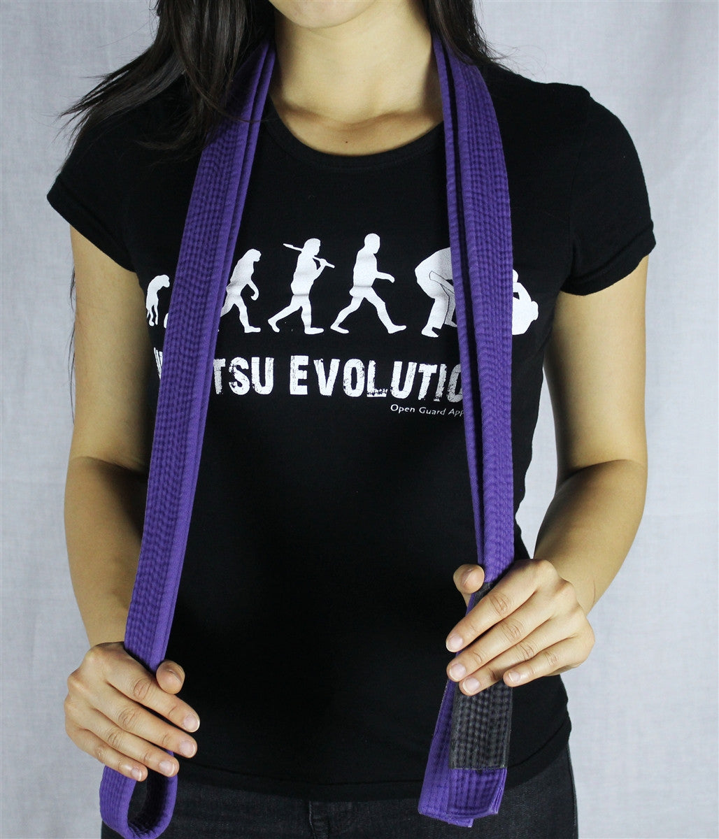 Jiu Jitsu Evolution Female T-Shirt Black from Open Guard Apparel. 