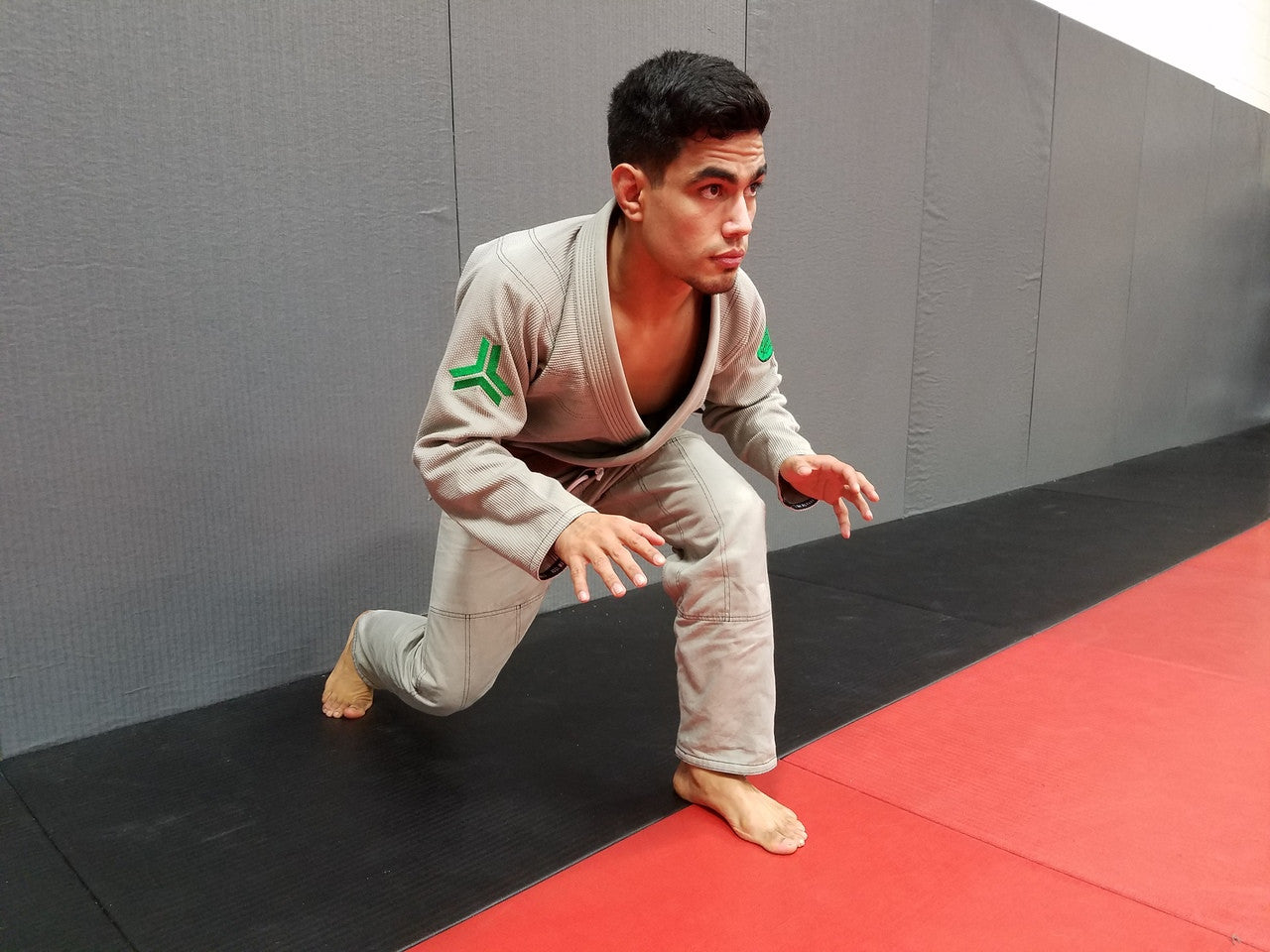 Open Guard Apparel Circle Flow Gi in Tactical Sand & Emerald