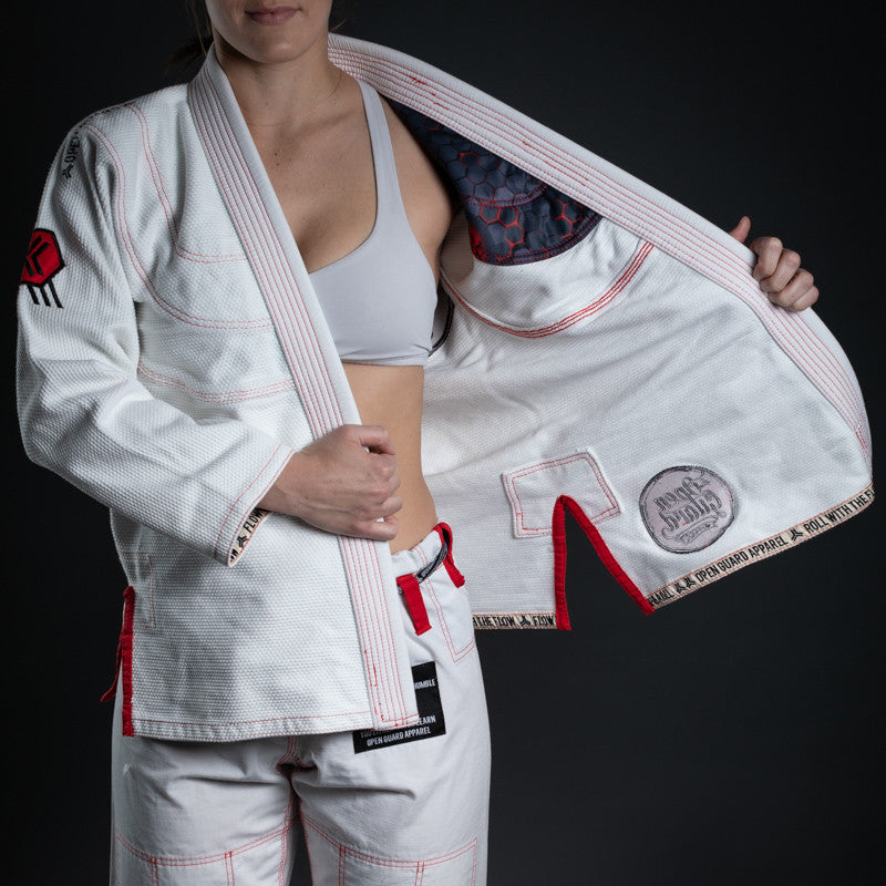 Flow Series Gi White Open Top - Open Guard Apparel Black Flow Series Gi available at www.openguardapparel.com