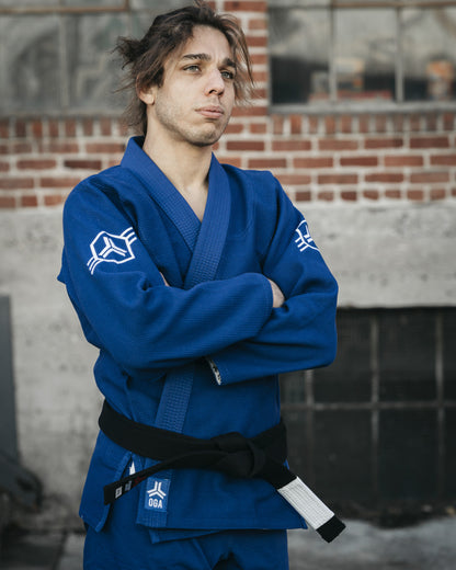 Pedro Silva in our Hex Classic Gi in Blue.   Now available at www.openguardapparel.com

Join our our team