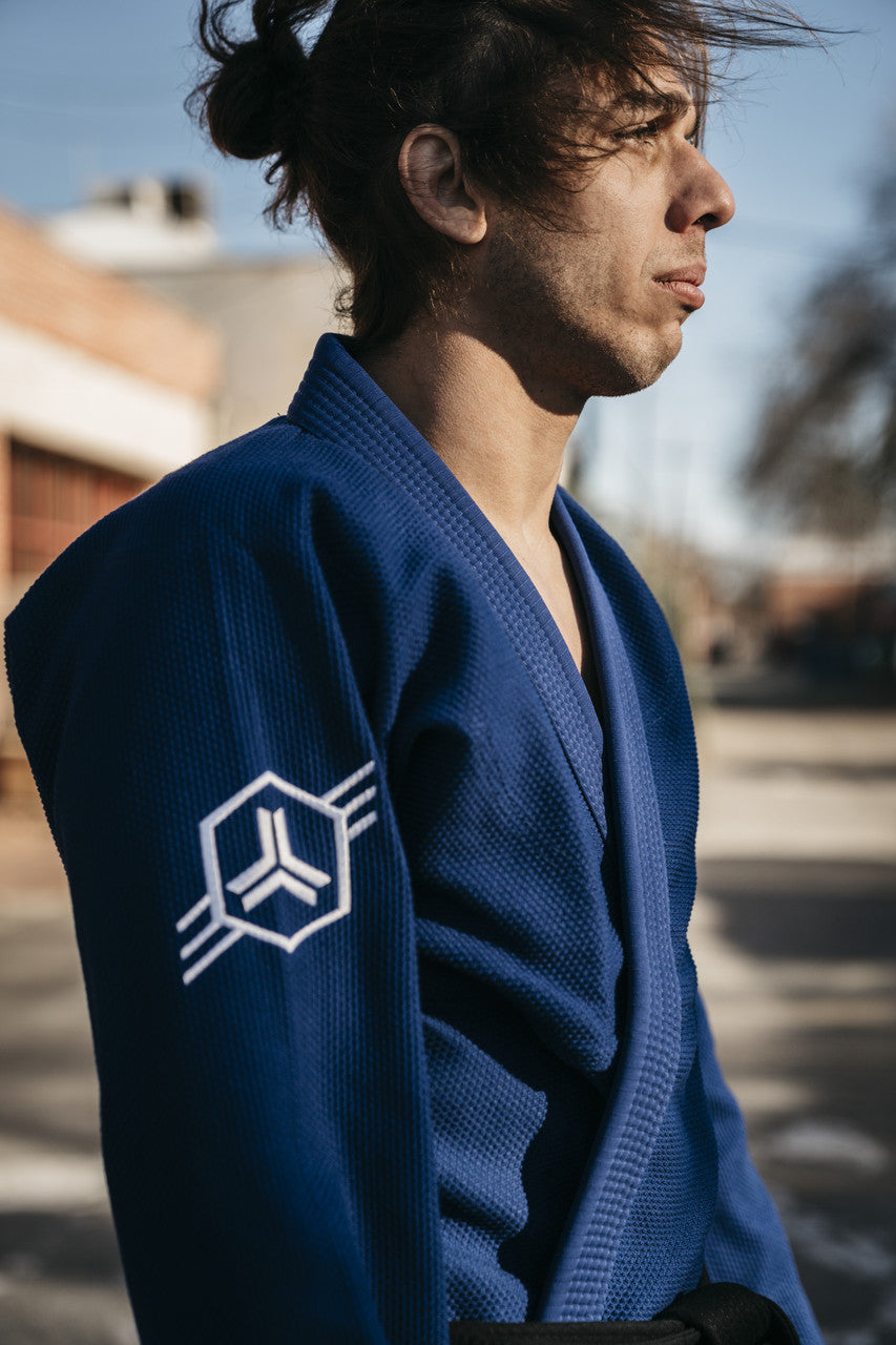 Pedro Silva in our Hex Classic Gi in Blue.   Now available at www.openguardapparel.com

Join our our team