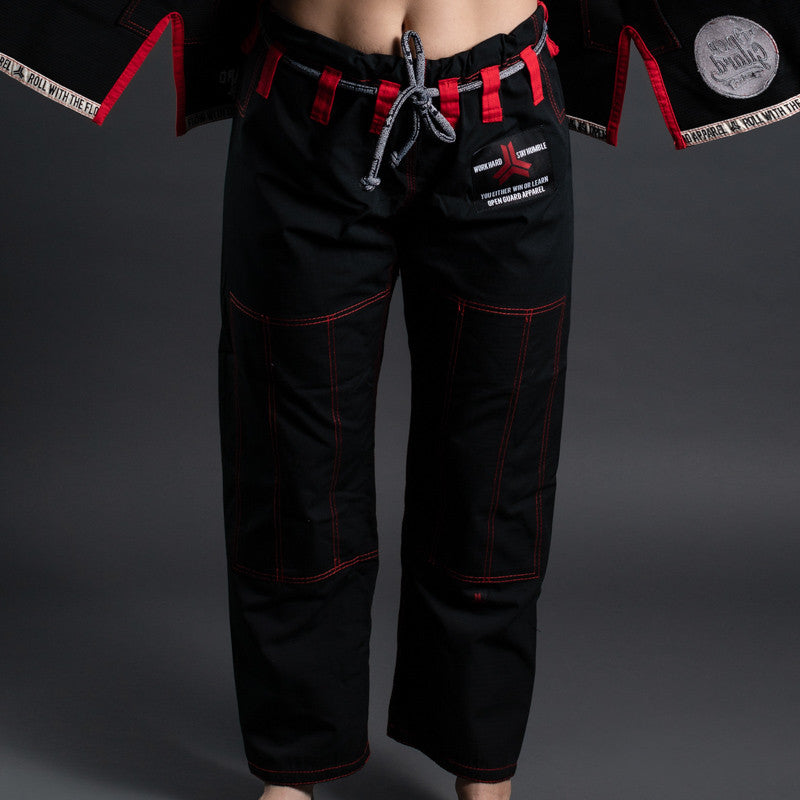 Flow Series Gi Black Pants - Open Guard Apparel Black Flow Series Gi available at www.openguardapparel.com