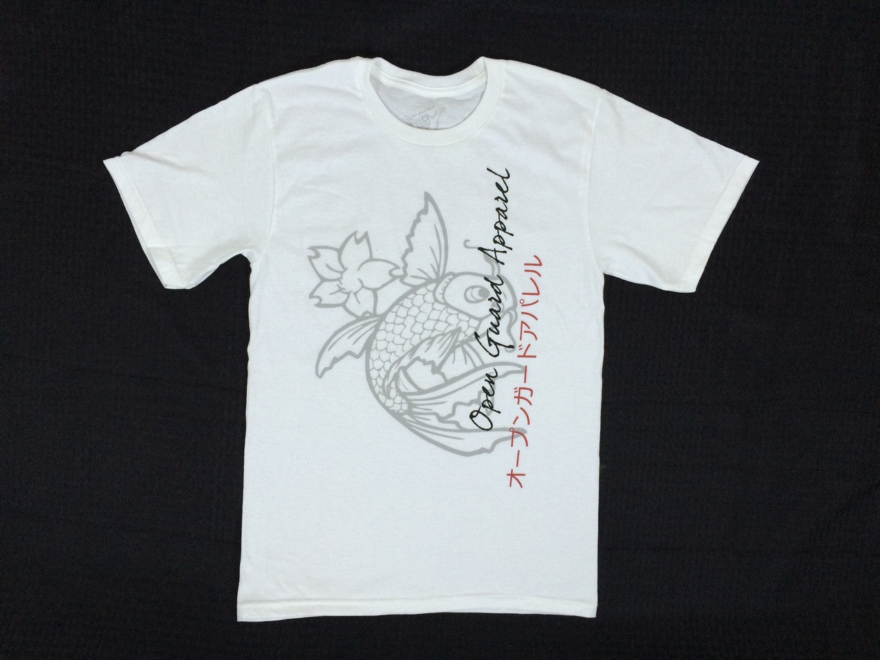 Calm Koi White T-Shirt from Open Guard Apparel