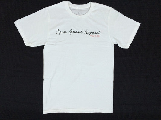 Jiu Jitsu Shaka BJJ T-Shirt (White) from Open Guard Apparel.