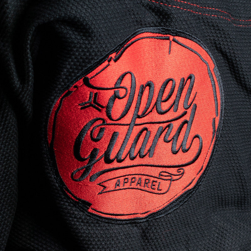 Flow Series Gi Black Back Logo - Open Guard Apparel Black Flow Series Gi available at www.openguardapparel.com