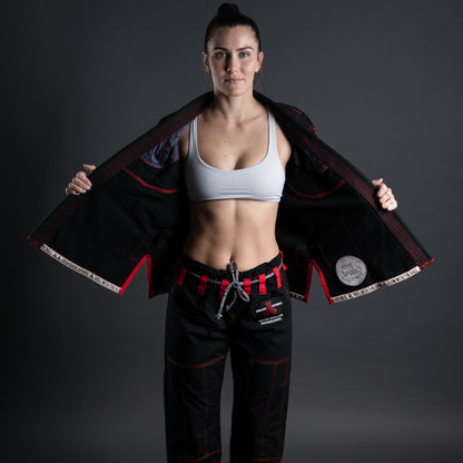 Flow Series Gi Black Open Top - Open Guard Apparel Black Flow Series Gi available at www.openguardapparel.com